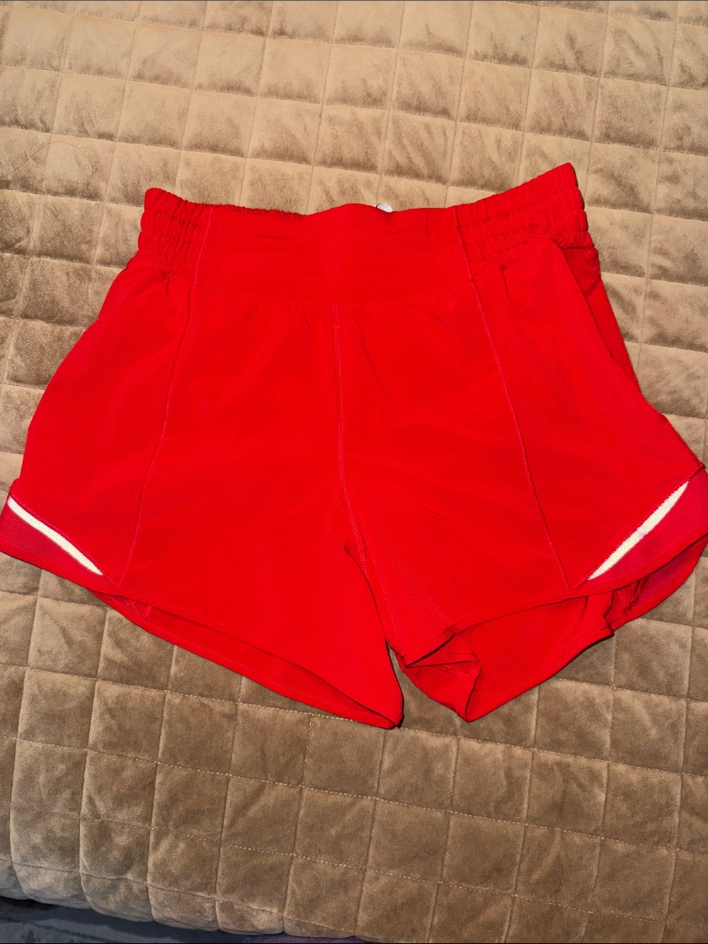 lululemon athletica Red Athletic Running Shorts